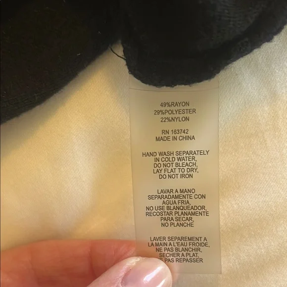 Black and White Polka Dot Sweater - Picture 5 of 6